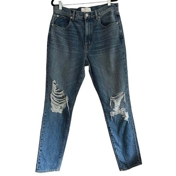 SLVRLAKE Distressed Roxy Jeans in After The Storm Wash Size 31 - Picture 10 of 16